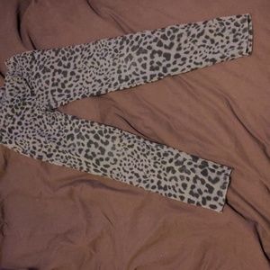 Gap Kids Girls L gray/black leggings